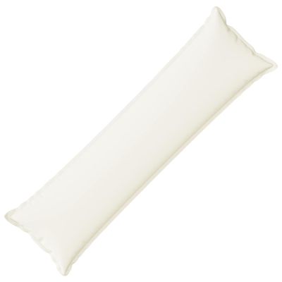 vidaXL Podložka s vankúšom HOUTEN Biela 40 x 145 cm Falošný ľan