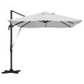 vidaXL Slnečník Piesková 351 x 250 x 253 cm Polyester a hliník