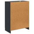 vidaXL Servírovacia skriňa Čierna 66 x 34,5 x 87 cm Kompozitné drevo