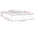 vidaXL Posteľný rám s boxspringom zelená 140x200 cm látka