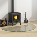 vidaXL Sklenená doska krbu Priehľadná 1200 x 600 mm Sklo