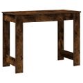 vidaXL Stôl dymový dub 100x45x75 cm kompozitné drevo