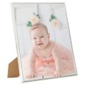 vidaXL Fotorámiky na stenu alebo stôl 5 ks strieborné 20x25 cm MDF