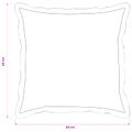 vidaXL Poťah na podložku 12 pcs HOUTEN Čierna 45 x 45 cm Falošný ľan