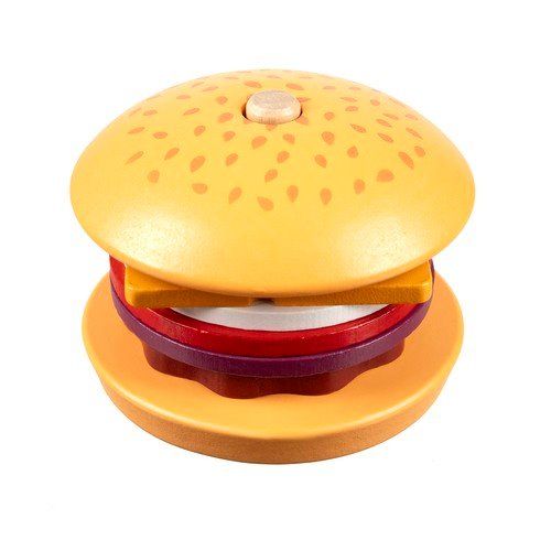 Montessori drevený hamburger Kruzzel 22673