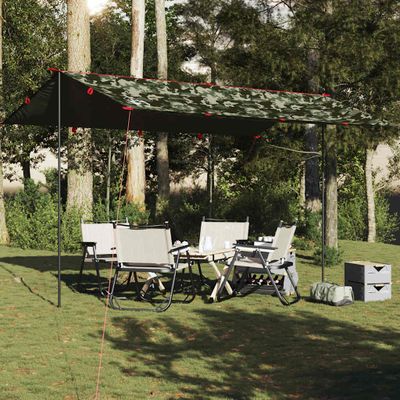 vidaXL Kempingová plachta maskáčová 506x306 cm vodotesná