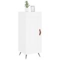 vidaXL Komoda biela 34,5x34x90 cm spracované drevo