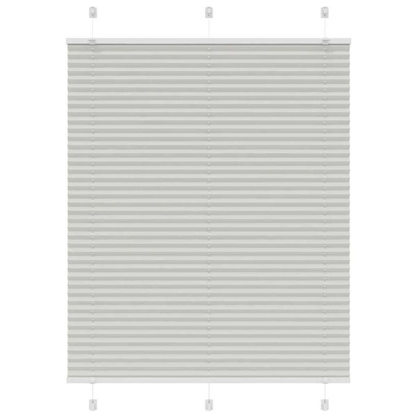 vidaXL plisovaná roleta svetlosivá 110x150 cm šírka látky 109,4 cm