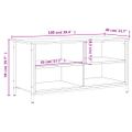 vidaXL TV skrinka čierna 100x40x50 cm spracované drevo