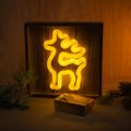 Neon Wood Frame LED DEER warm white FLNW01 Forever Light