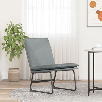 vidaXL Kreslo bledosivé 52x75x76 cm látka