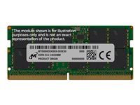 DDR5 - modul - 16 GB - SO-DIMM 262 pinov - 3200 MHz / PC5-51200 - CL52 - 1,1 V - nastavené na taktovanie - ECC - zelená