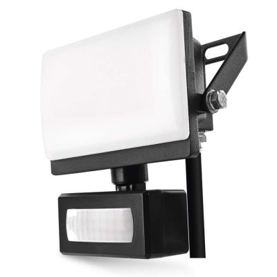 LED reflektor TAMBO EVO so senzorom pohybu, 10 W, 1000 lm, IP65, čierny