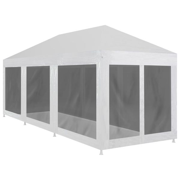 vidaXL Párty stan s 8 sieťkovanými bočnými stenami 9x3 m