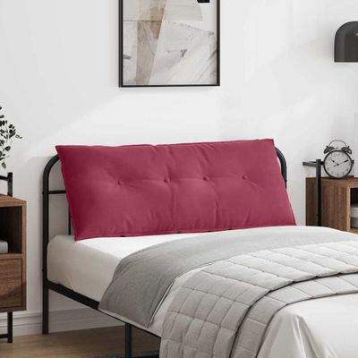 vidaXL Poduška na chrbát Víno červené 120 x 50 cm Kordúrová tkanina