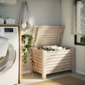 vidaXL Úložný box s vekom RANA 100x49x54 cm borovicový masív