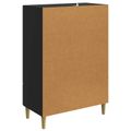 vidaXL Servírovacia skriňa Čierna 66 x 34,5 x 95 cm Kompozitné drevo