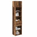 vidaXL Highboard Staré drevo 50 x 42,5 x 225 cm Kompozitné drevo