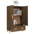 vidaXL Vysoká skrinka hnedý dub 70x31x115 cm spracované drevo