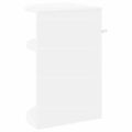 vidaXL Koncový stôl Biela 39,7 x 39,7 x 60 cm Kompozitné drevo