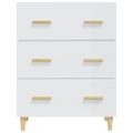 vidaXL Komoda lesklá biela 70x34x90 cm spracované drevo