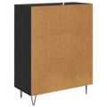 vidaXL Servírovacia skriňa Čierny dub 69,5 x 34 x 90 cm