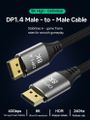 PremiumCord 8K DP1.4 9m PremiumCord DisplayPort 1.4 prípojný kabel 32,4Gbit/s, rozlišení 8K, kovové a zlacené konektory, 9m