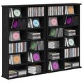 vidaXL CD Skrinka 2 ks Čierny dub 60 x 17 x 92 cm Kompozitné drevo