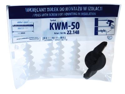 Hmoždinka KWM-50 sada 4 ks + 1x kľúč do polystyrénu 48x18 --CENA BLISTR--