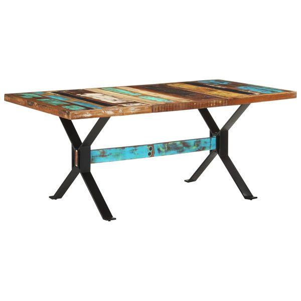 vidaXL Jedálenský stôl 180x90x76 cm, recyklovaný masív