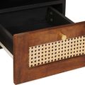 vidaXL TV skrinka Hnedá 100 x 33,5 x 46 cm Masívne mango drevo