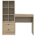 vidaXL Stôl Sonoma dub 115,5 x 40 x 127 cm 2 ks