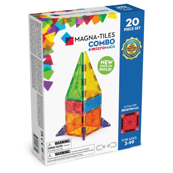 Magnetická stavebnica Combo 20 dielov
