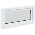 vidaXL Otočné a sklopné okno do suterénu RISOR 100 x 50 cm PVC a sklo