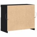 vidaXL LED komoda Čierna 81 x 37 x 66,5 cm Kompozitné drevo