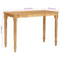 vidaXL Konferenčný stolík Hnedá 110 x 55 x 77 cm Masívne mango drevo