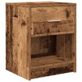 vidaXL Nočné skrinky 2 ks so zásuvkou staré drevo 40x34x50 cm
