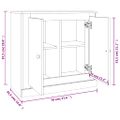vidaXL Komoda lesklá biela 70x35,5x67,5 cm spracované drevo
