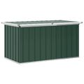 vidaXL Záhradný úložný box zelený 129x67x65 cm