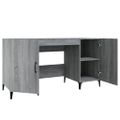 vidaXL Stôl sivý dub sonoma 140x50x75 cm spracované drevo