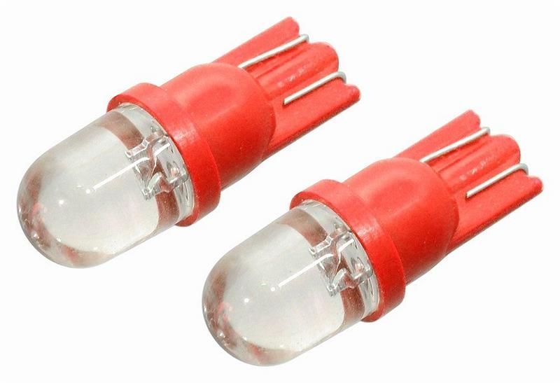 Žiarovka 1LED 12V T10 červená 2ks