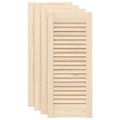 vidaXL dvierka skriniek Louvred Design 4 ks 69x29,5 cm masív borovica