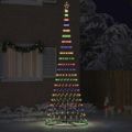 vidaXL LED vianočný stromček Viacfarebný 399 cm Kov