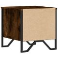 vidaXL Nočné stolíky 2 ks dymový dub 40x41x40 cm kompozitné drevo