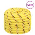 vidaXL Lodné lano žlté 20 mm 50 m polypropylén
