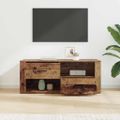 vidaXL TV skrinka 100 x 35 x 40 cm Staré drevo Kompozitné drevo