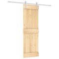 vidaXL Posuvné dvere 70 x 210 cm Masívne borovicové drevo (neupravené)