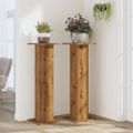 vidaXL Stojany na rastliny 2 ks dub artisan 30x30x95 cm kompoz. drevo