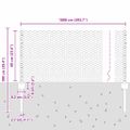 vidaXL Hexagonálny plot s stĺpom 10 x 0,6 m PVC potiahnutá oceľ Zelená