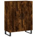 vidaXL Vysoká skrinka dymový dub 69,5x34x180 cm spracované drevo